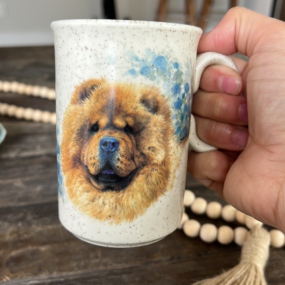 🎁4/$25 - VINTAGE Chow Chow dog mug - Stoneware - made in England. - Picture 7 of 7